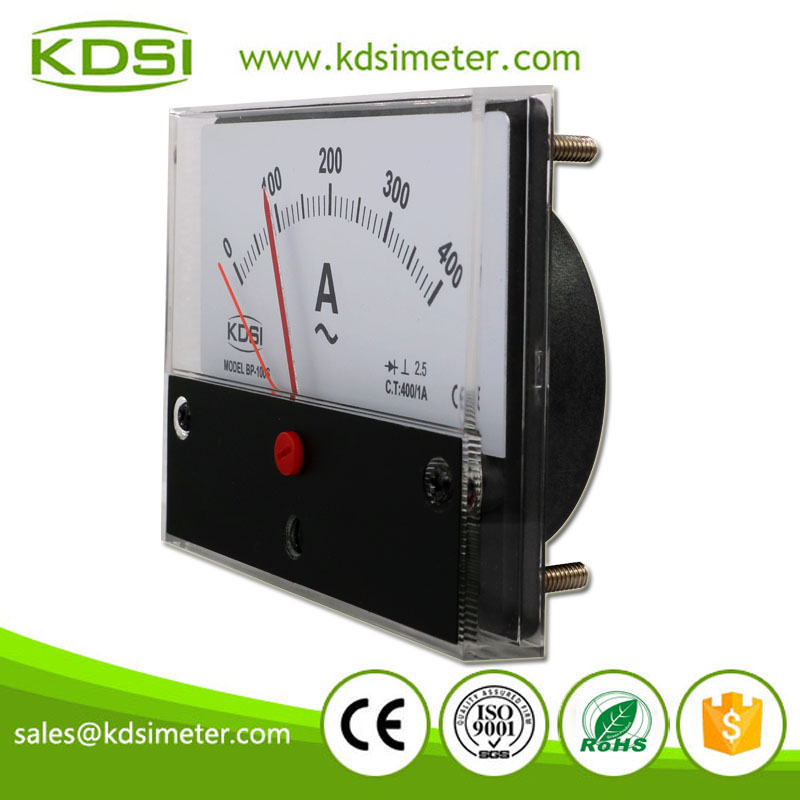 30 Years Professional Manufacturer BP-100S AC400/1A Double Pointer AC Analog Panel Current Meter