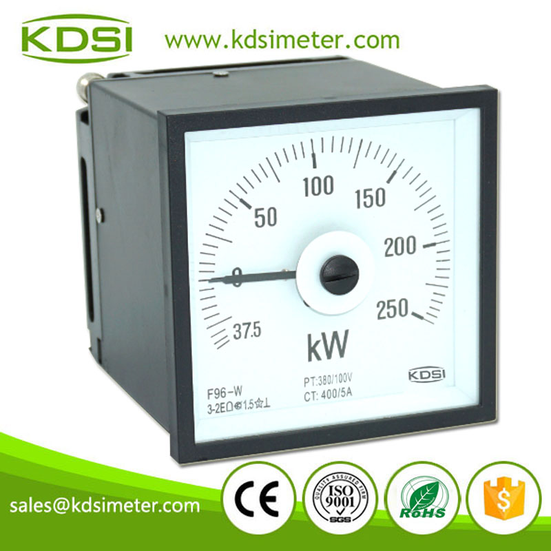 New Design F96 W 3p3w 375 250kw 380100v 4005a Wide Angle Analog Panel Mounting Power Meters 2922