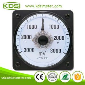 Easy Installation LS-80 DC+-3000mV Wide Angle Analog DC Panel Mount Voltmeter