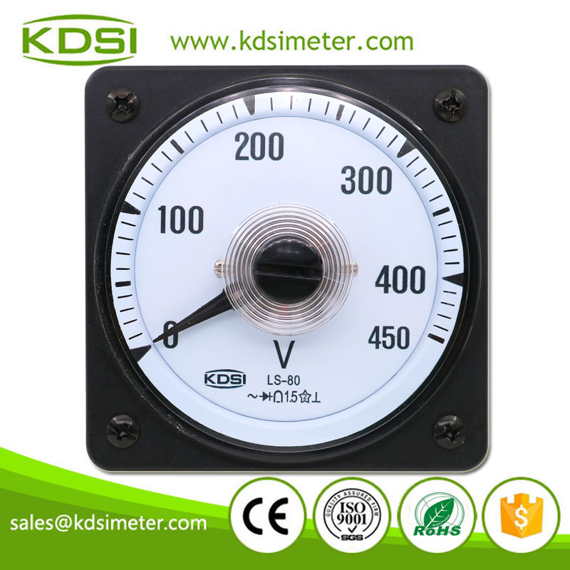 Original Manufacturer High Quality LS-80 AC450V Wide Angle Mini Analog AC Panel Mount Voltmeter
