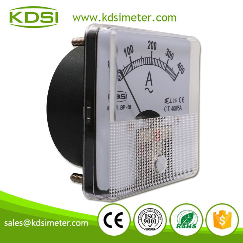 KDSI Electronic Apparatus BP-60 AC400/5A Analog AC Panel Ammeter