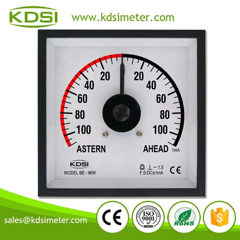 High Quality BE-96W DC+-1mA +-110 ASTERM AHEAD Backlighting Wide Angle Analog Panel Meter
