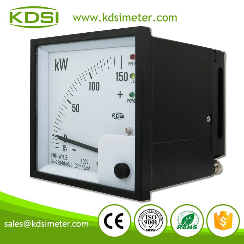 Factory Direct Sales F96-WNJB -15-150kW 400V 150/5A Analog Panel Watt Meter With Reverse 
