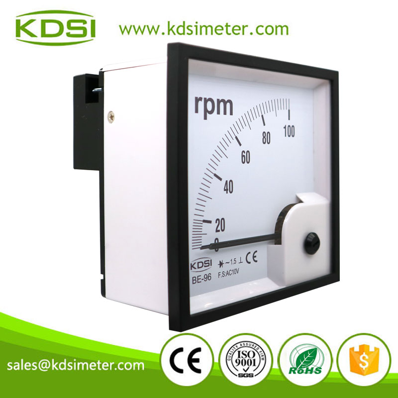 Hot Selling Good Quality BE-96 AC10V 100rpm Analog Voltage RPM Panel Meter