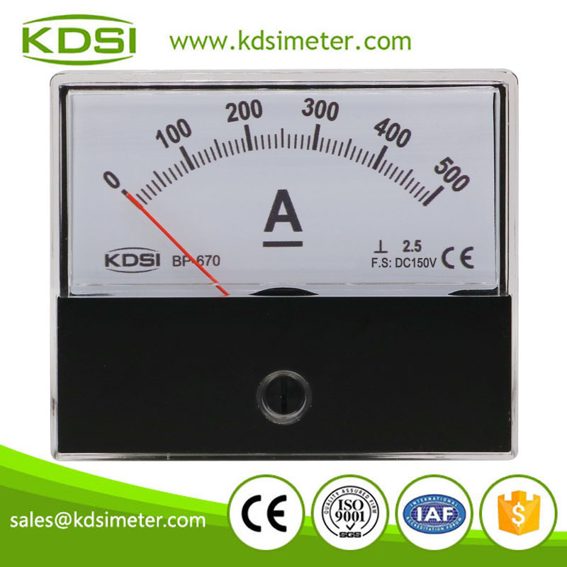 High Quality Professional BP-670 DC150V 500A DC Analog Panel Volt Ampere Indicator