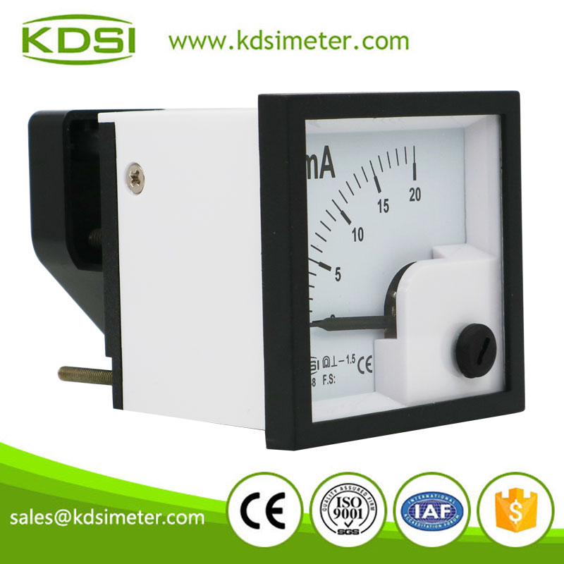 CE certificate BE-48 DC20mA dc analog panel milliampere meter