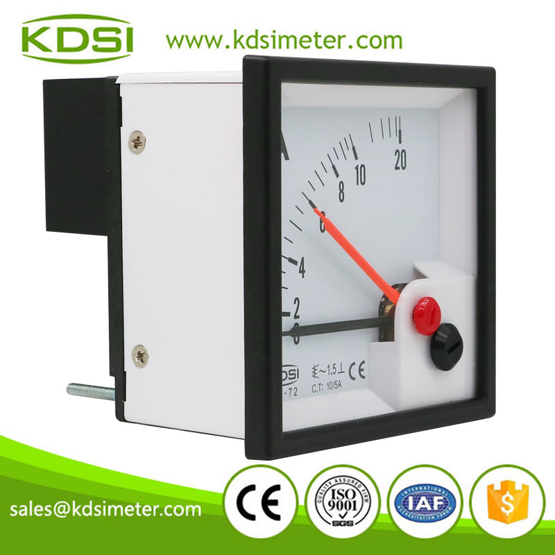 20 Years Manufacturing Experience BE-72 AC10/5A with red pointer ac panel meter analog