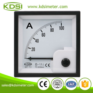 Hot Selling Good Quality BE-72 DC50mV 100A analog dc panel mount ammeter