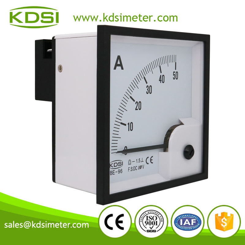 Durable in use BE-96 DC10V 50A dc amp analog panel meter