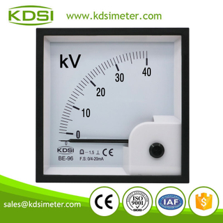 China Supplier BE-96 DC4-20mA 40kV dc analog amp panel mount voltmeter