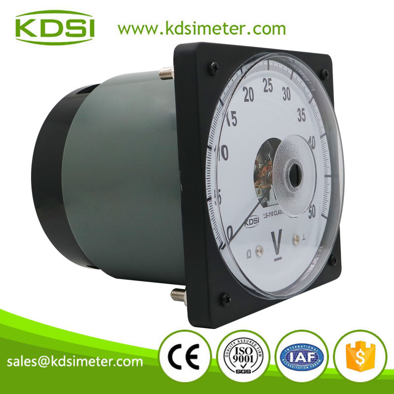 KDSI electronic apparatus LS-110 DC50V wide angle analog dc panel volt meter
