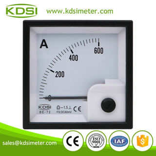 CE Passed BE-72 DC60mV 600A Analog DC Voltage Panel Ammeter Output