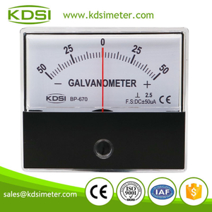 Classical BP-670 DC+-50uA +-50 dc panel analog galvanometer
