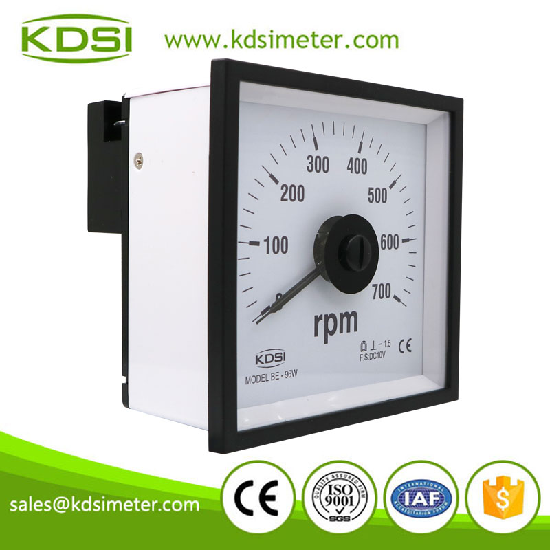 High quality BE-96W DC10V 700rpm wide angle dc analog panel electric motor rpm meter