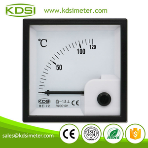 CE Passed BE-72 DC10V 120C DC Analog Voltage Temperature Panel Meter