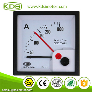 Classical BE-E72A AC200/5A 5times Double Pointers AC Analog Panel Explosion-proof Amp Meter