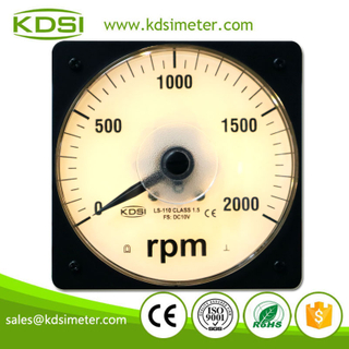 Factory Direct Sales LS-110 DC10V 2000rpm Backlighting Analog Volt RPM Panel Meter