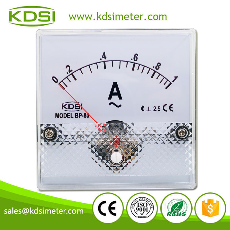 Easy Installation BP-80 AC1A Analog Panel AC Amp Meter