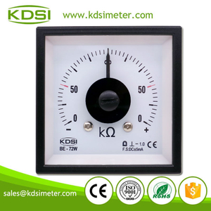 Square Type BE-72W DC+-5mA +- 50kohm Wide Angle DC Amp Panel Analog Insulation meter