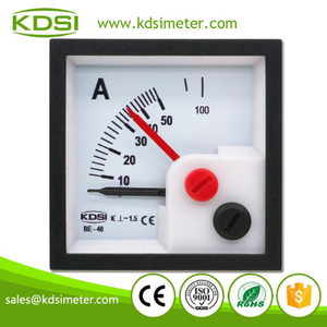 KDSI Electronic Apparatus BE-48 AC50A Double Pointer Analog Panel AC Ampere Indicator