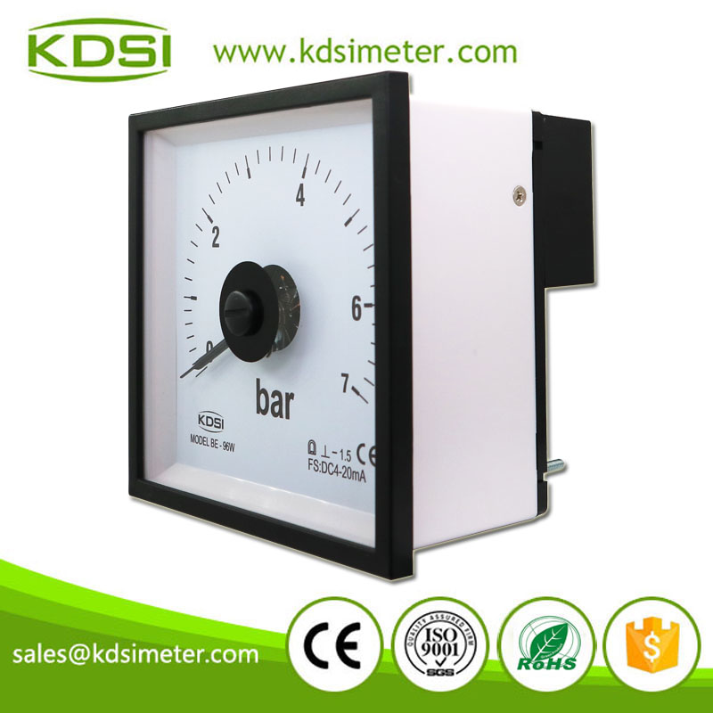 Portable Precise BE-96W DC4-20mA 7bar Wide Panel Mount Pressure indicator