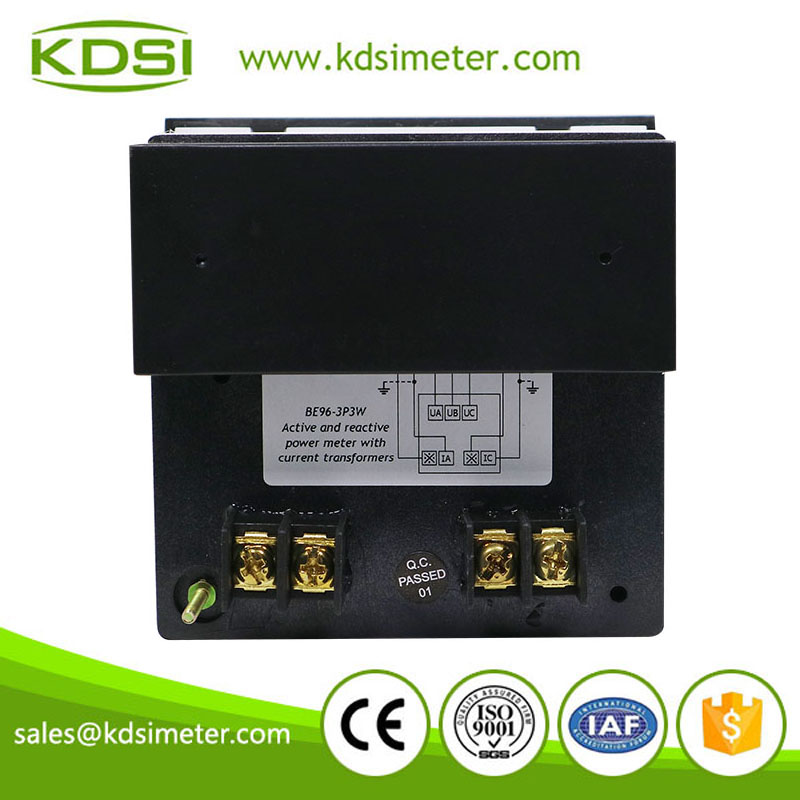 China Supplier BE-96 3P3W -75-650kW 460/115V 1000/5A analog panel power meter 