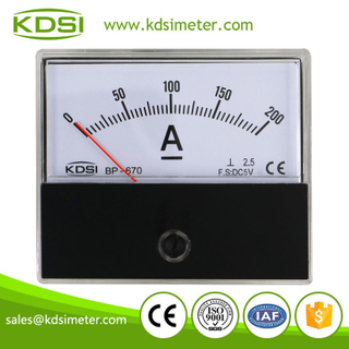 High quality professional BP-670 DC5V 200A dc analog amp current panel meter