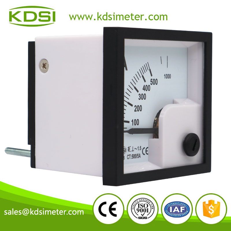 Factory direct sales BE-48 AC500/5A analog ac panel ammeter with output
