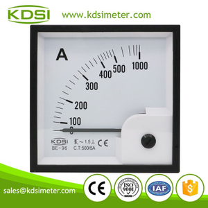 Easy installation BE-96 AC500/5A ac analog panel mount ammeter