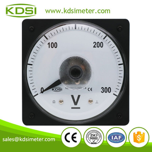 CE certificate LS-110 DC300V wide angle analog dc panel 0-300v voltmeter