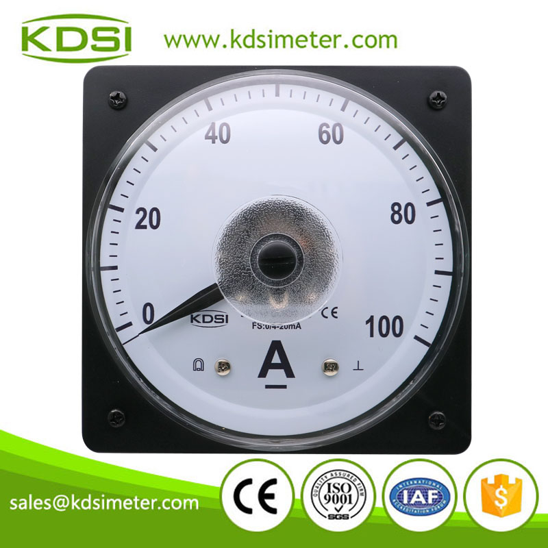CE Certificate LS-110 DC4-20mA 100A Wide Angle DC Amp Analog Panel Meter