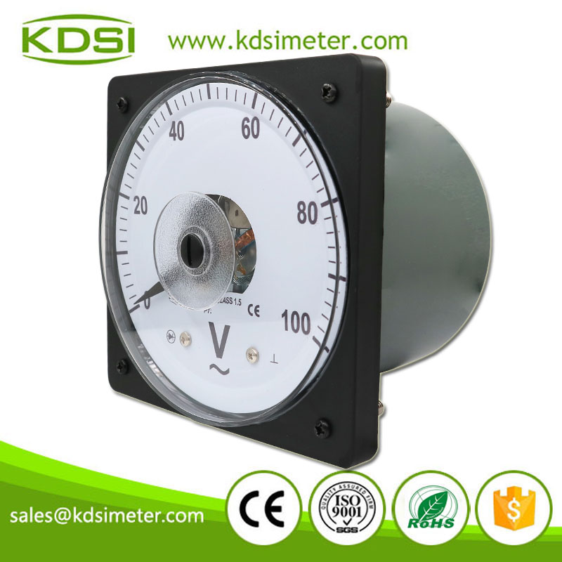 CE Approved LS-110 AC100V Wide Angle Analog AC Panel Voltmeter For Marine