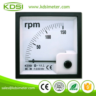 CE Certificate BE-80 DC10V 150rpm Analog DC Voltage RPM Panel Meter
