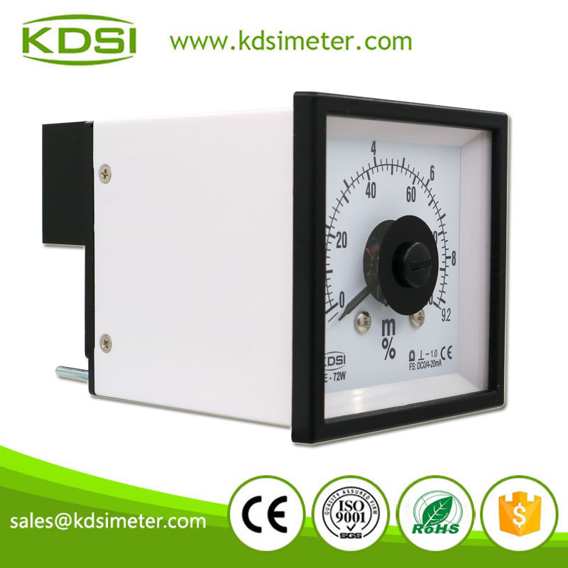 Hot Selling Good Quality BE-72W DC4-20mA 100-9.2m/% Wide Angle Analog DC Amp Load Panel Meter