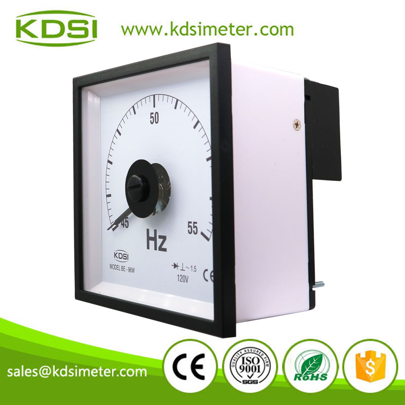 KDSI Electronic Apparatus BE-96W 45-55Hz 120V Wide Angle Analog Voltage Frequency Meter