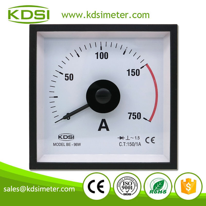 Portable Precise BE-96W AC150/1A 5times overload Wide Angle Analog AC Panel Ampere Meter