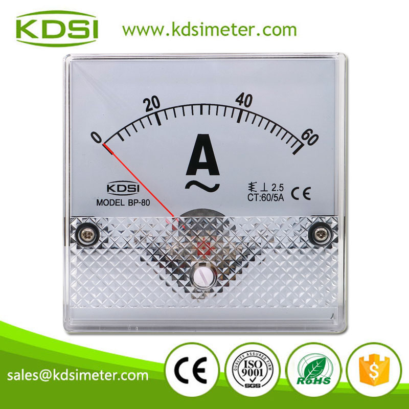 Easy Operation BP-80 AC60/5A Analog Panel AC Ampere Meter