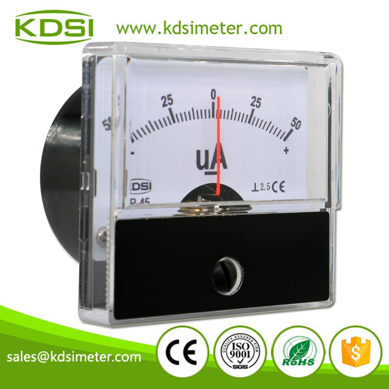 KDSI Electronic Apparatus BP-45 DC+-50uA Analog Microampere Panel Meter