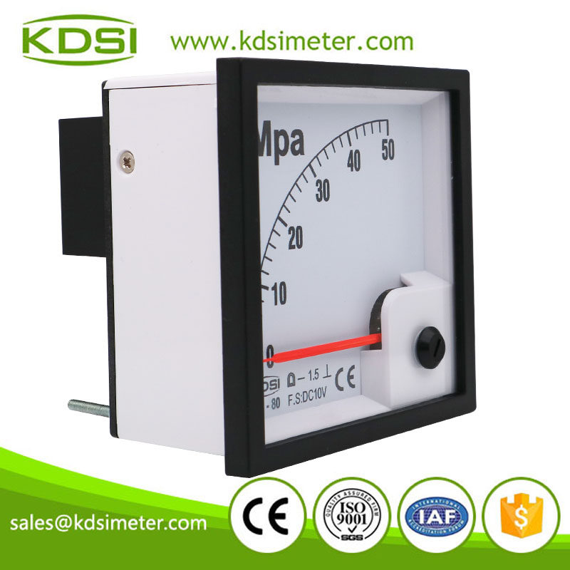 Hot Selling Good Quality BE-80 DC10V 50MPa analog dc voltage panel pressure meter