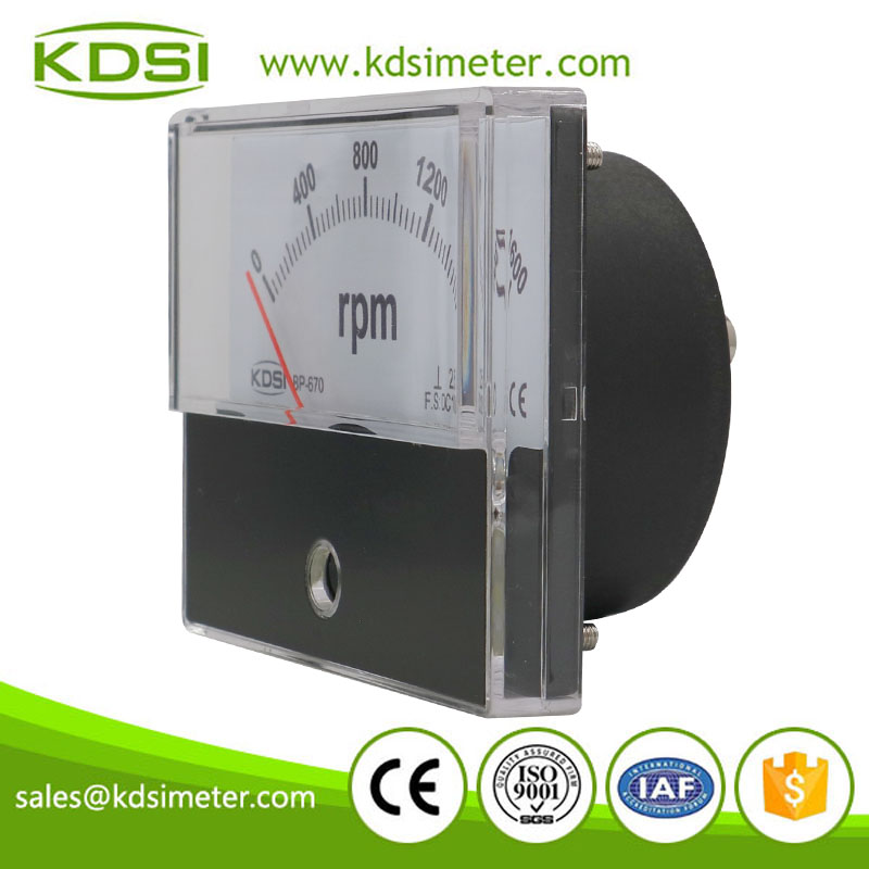 Factory direct sales BP-670 DC10V 1600RPM analog panel engine rpm tachometer