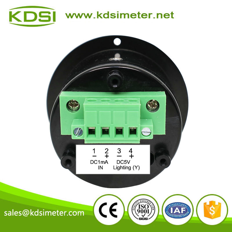 High quality BO-52 AC300V rectifier with backlighting round analog panel audio meter