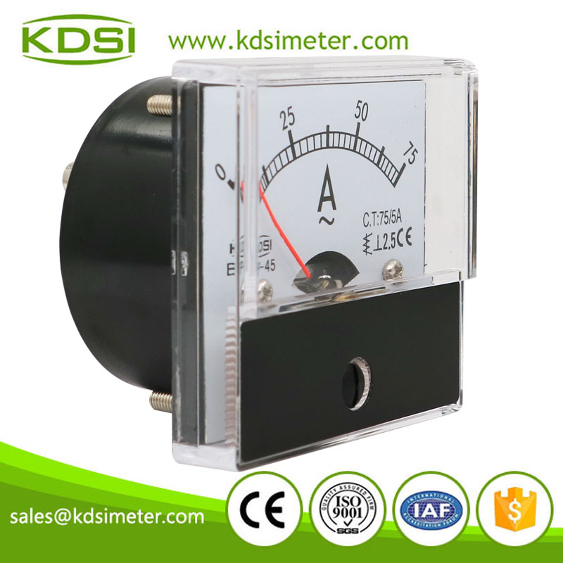 KDSI electronic apparatus BP-45 AC75/5A ac panel analog ampere indicator