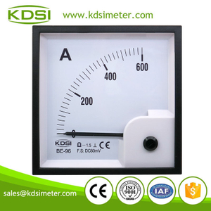 High Quality BE-96 DC60mV 600A Analog Panel DC High Precision Ammeter