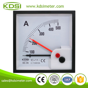 Factory direct sales BE-96 AC500/5A no overload double pointer analog ac amp panel meter