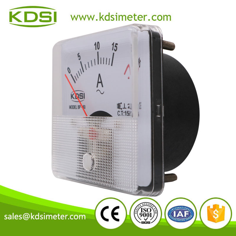 High quality BP-60 AC15/5A 3 times overload panel analog ac amp meter