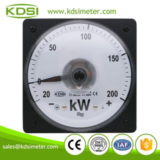Industrial universal LS-110 3P3W -20-200kW 300/5A 380V wide angle panel analog kW meter