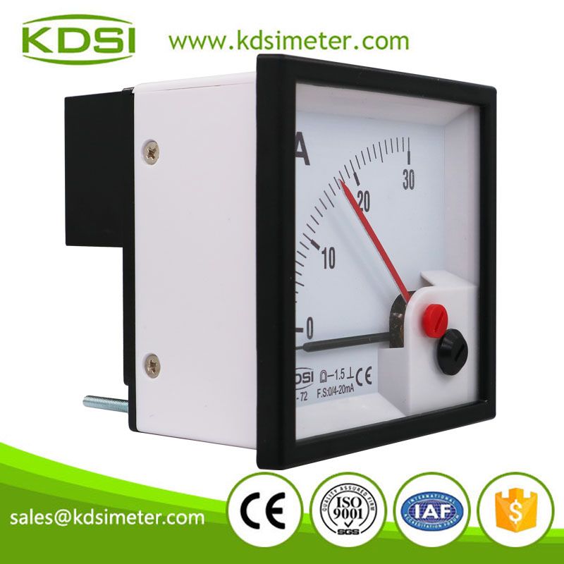 Small & High Sensitivity BE-72 DC4-20mA 30A With Red Pointer Analog DC Panel Sensitive Galvanometer