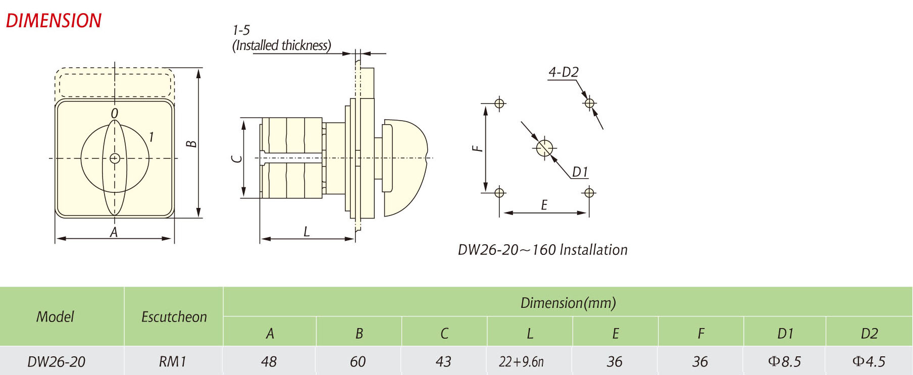 DW26-20 DRAWING 48-60