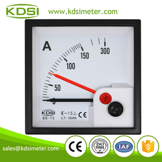 CE Approved BE-72 AC150/5A with red pointer ac panel analog ammeter