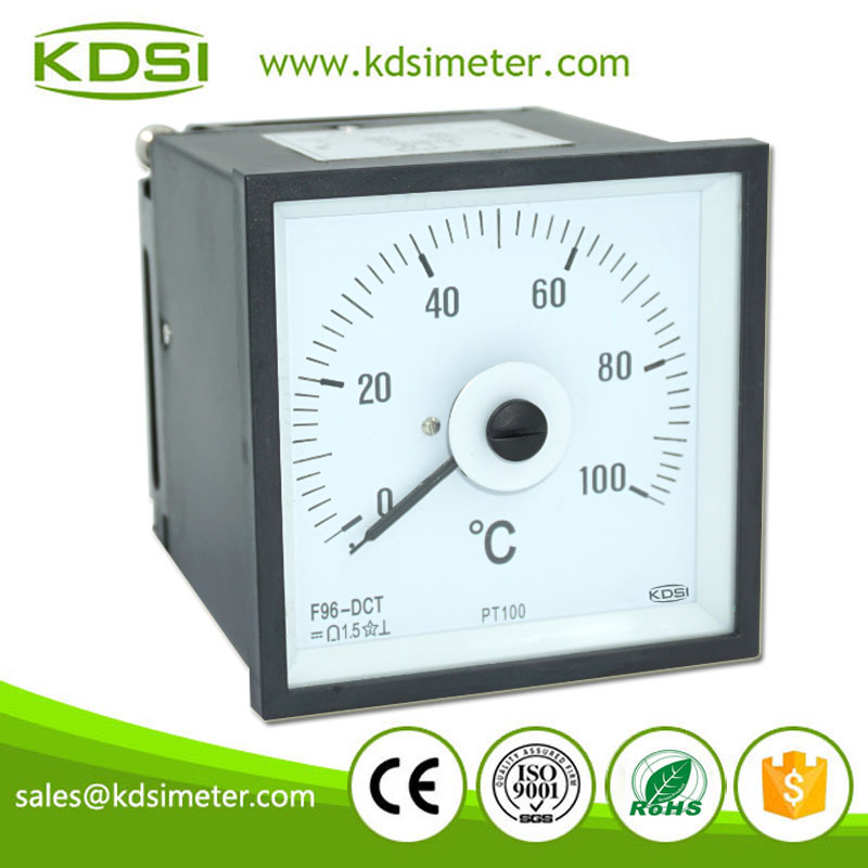 Easy Operation F96-DCT 100C PT100 Analog Panel Thermocouple Temperature Meter